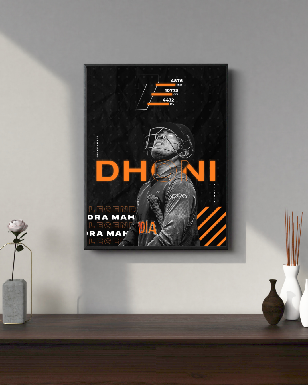 M S Dhoni #4 | Cricket Posters