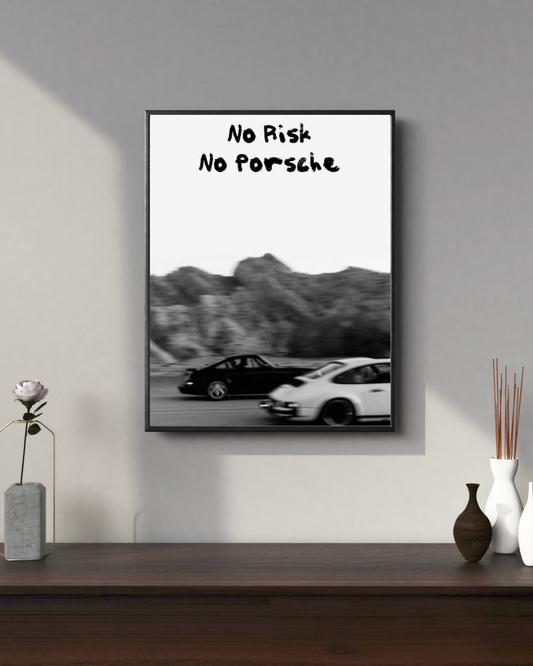 No Risk No Porsche #1 | Motivation Posters