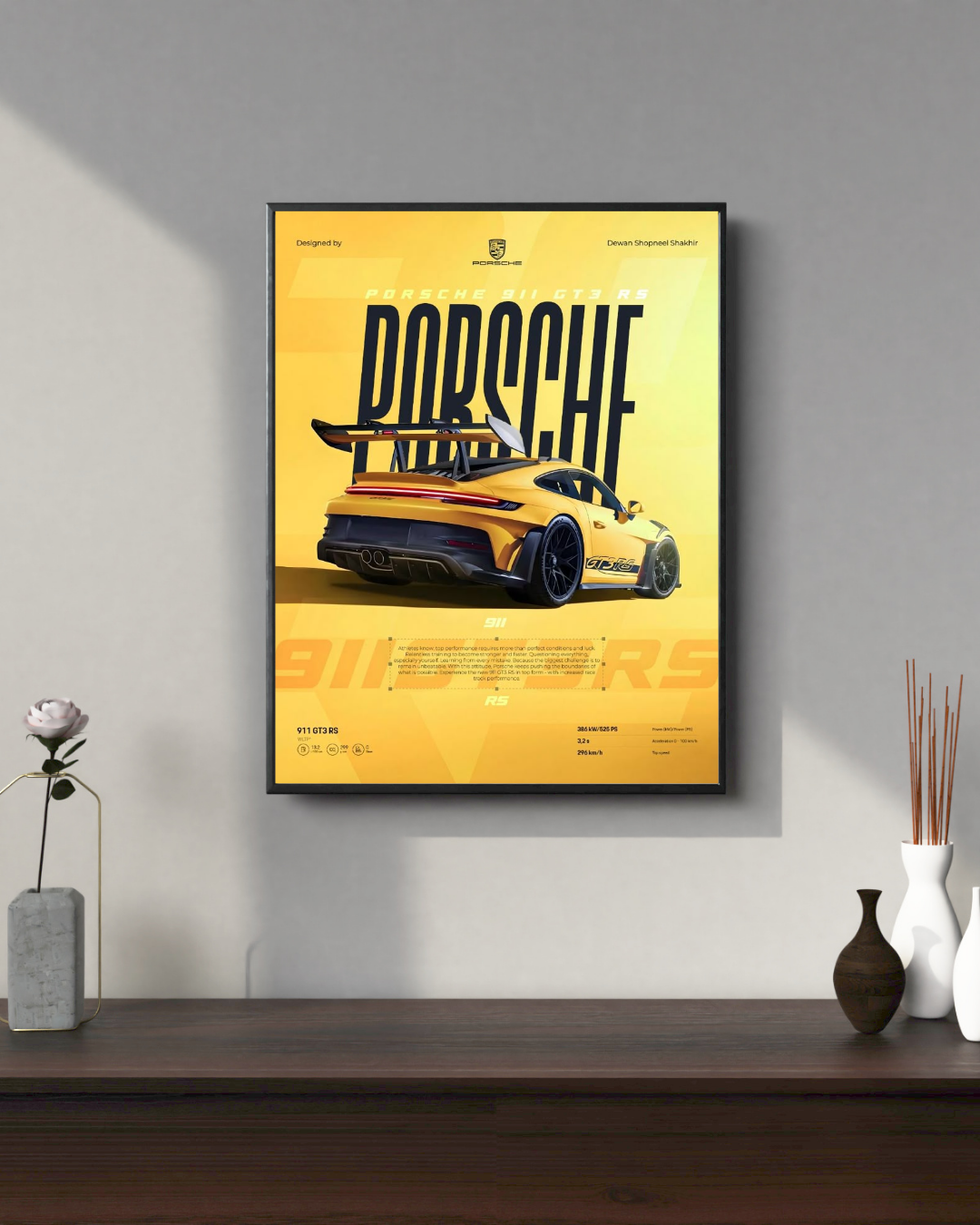 Porsche 911 (GT3 RS) #5 | Car Posters