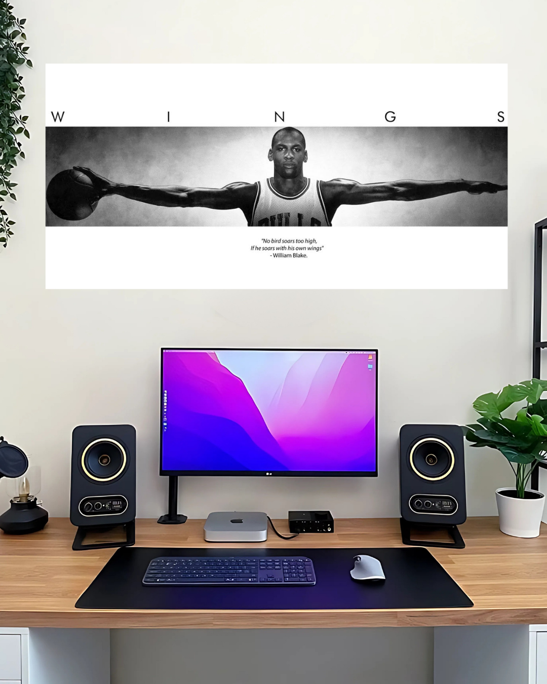 Michael Jordan #9 | Split Posters | Basketball Posters