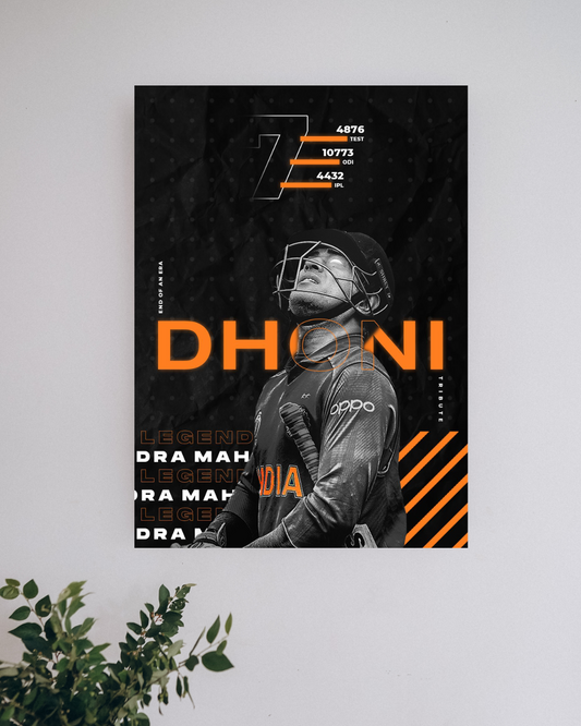M S Dhoni #4 | Cricket Posters
