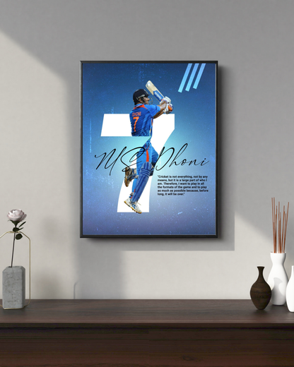 M S Dhoni #5 | Cricket Posters