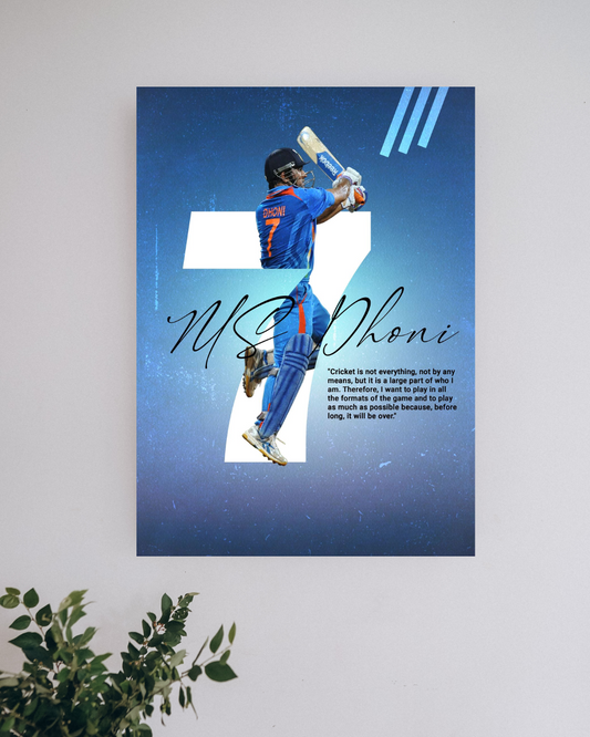 M S Dhoni #5 | Cricket Posters