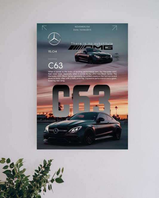 Mercedes AMG C63 #1 |  Car Posters