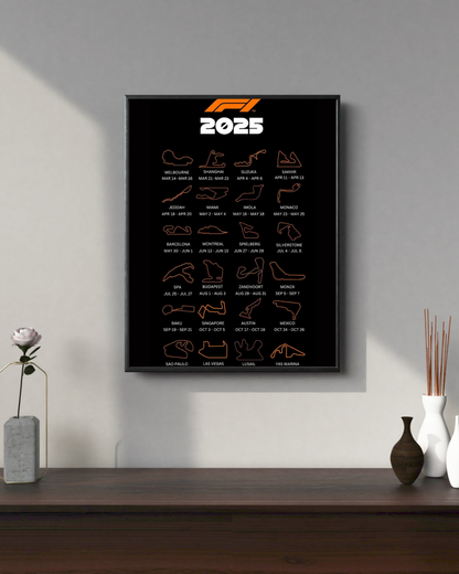 F1 calender  |  F1 Posters