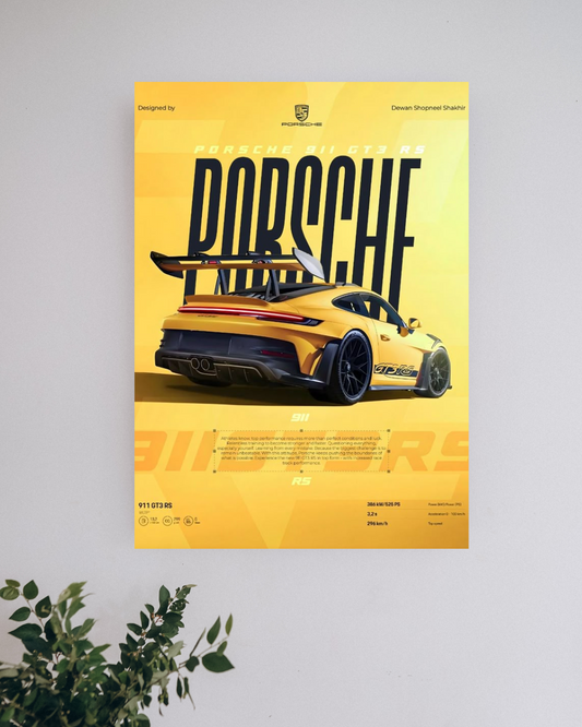 Porsche 911 (GT3 RS) #5  |  Car Posters