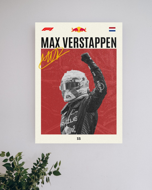 Max Verstappen #4  |  F1 Posters